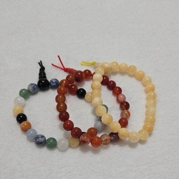 Quartz Beaded Bracelets Set - Picture 2 of 6